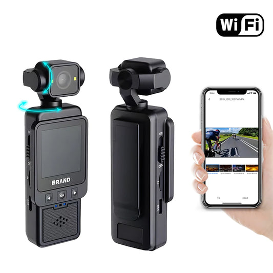 1080P WiFi Sports Wearable Camera Travel Bicycle Driver Recorder Mini Sports Cam for Motorcycle and Vlogging