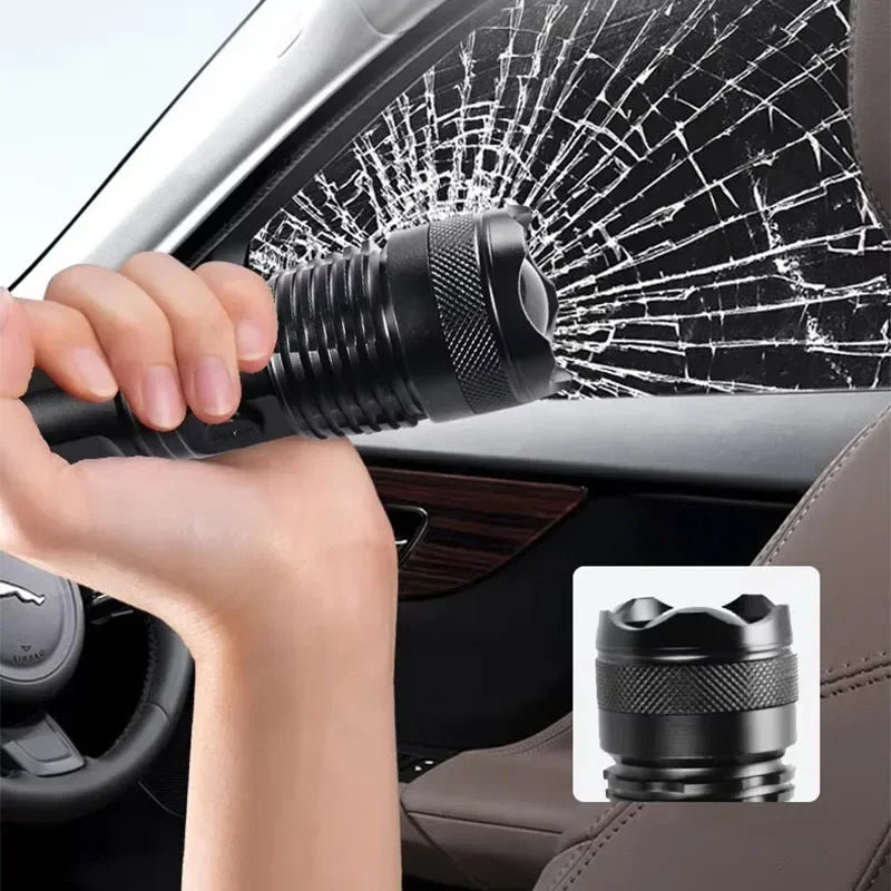 Rechargeable Flashlights High Power LED Tactical Flashlight Super Bright Handheld Hunting Torch Light for Emergency Hiking