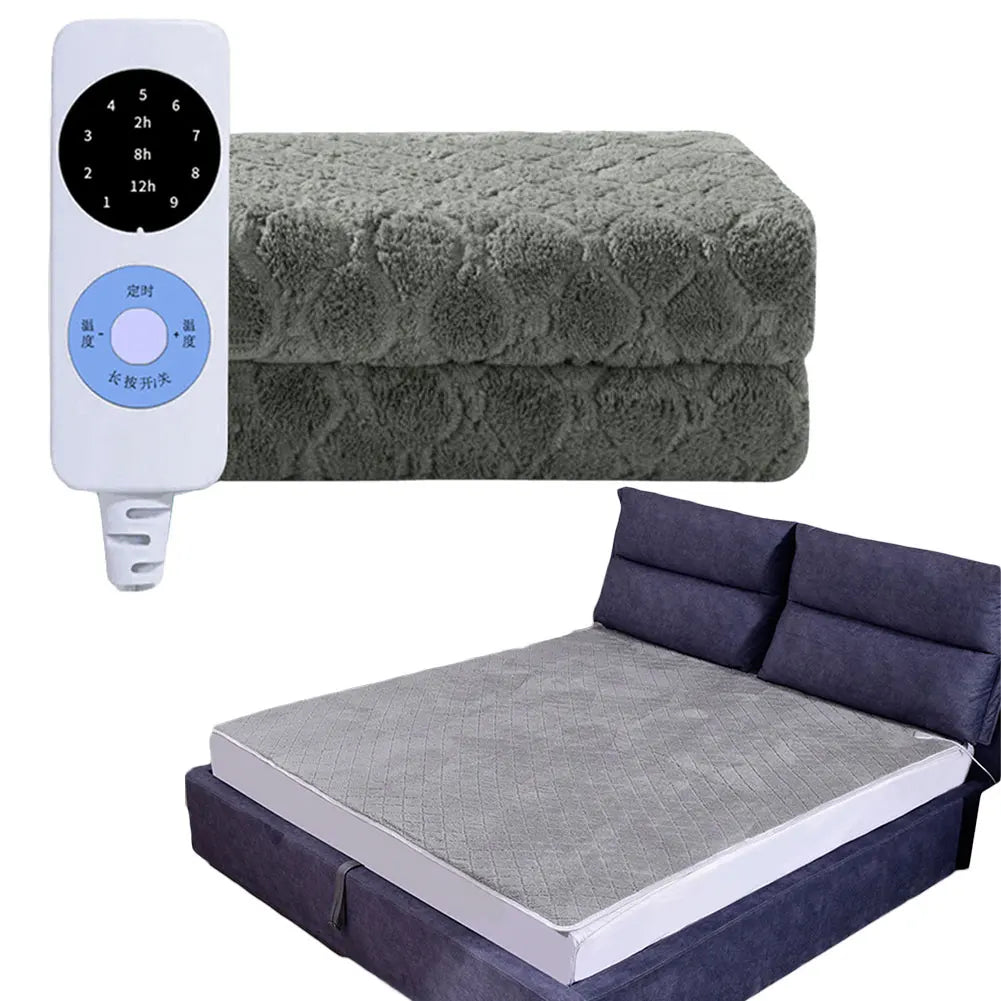 Velvet Intelligent Blanket Double Single Fleece Heated Blanket Portable Smart Electric Blanket Household Office Blanket