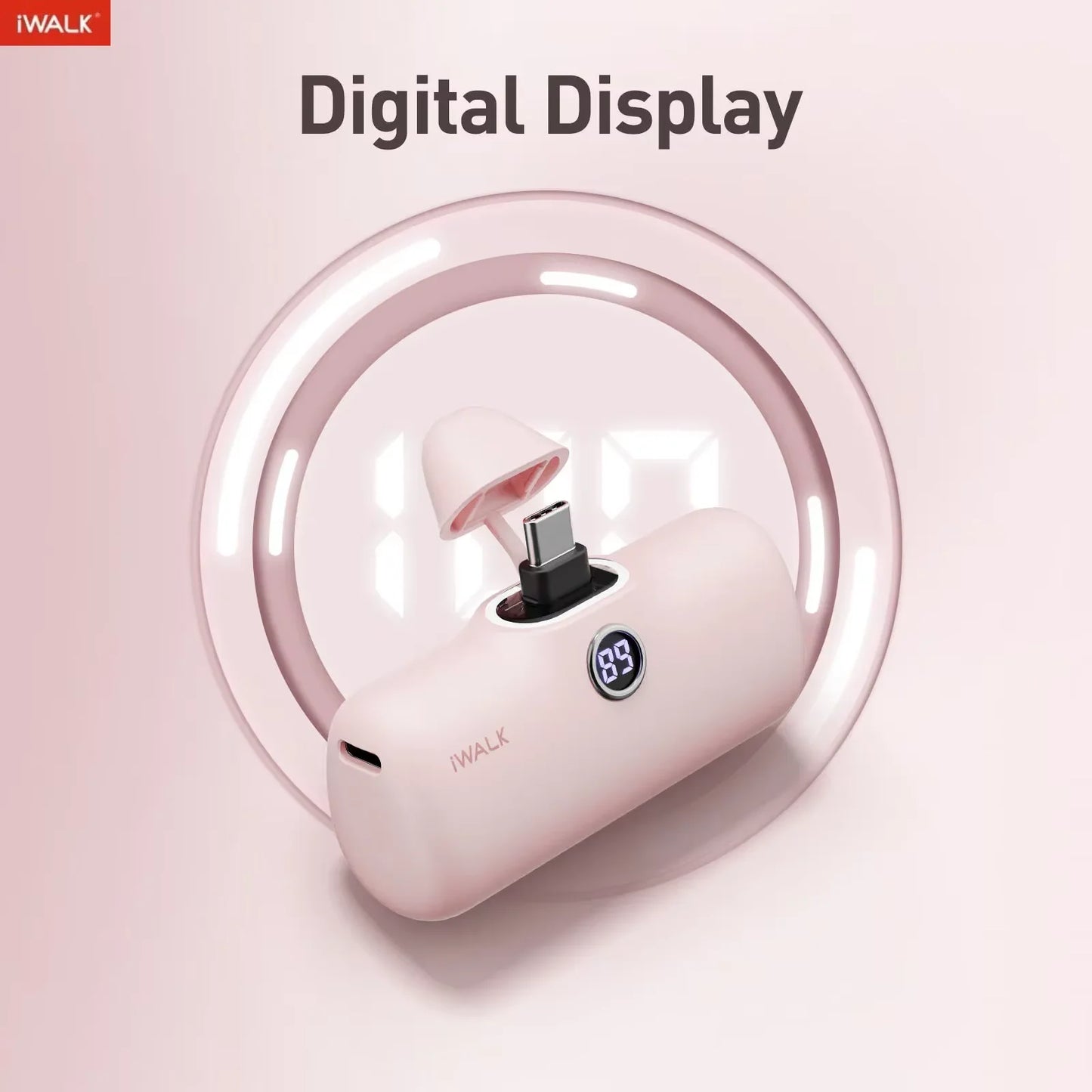 iWALK 5000mAh Mini Fast - charging Power Bank: LED Digital Display, Portable for On - the - go, Ultra - fast Power - up