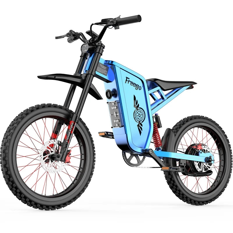 Freego X2 Pro Electric Motorcycles Peak 6000W Brushless Gearless Motors 60V30AH Lithium Battery Speed 85Kmh Adult Off Road Ebike
