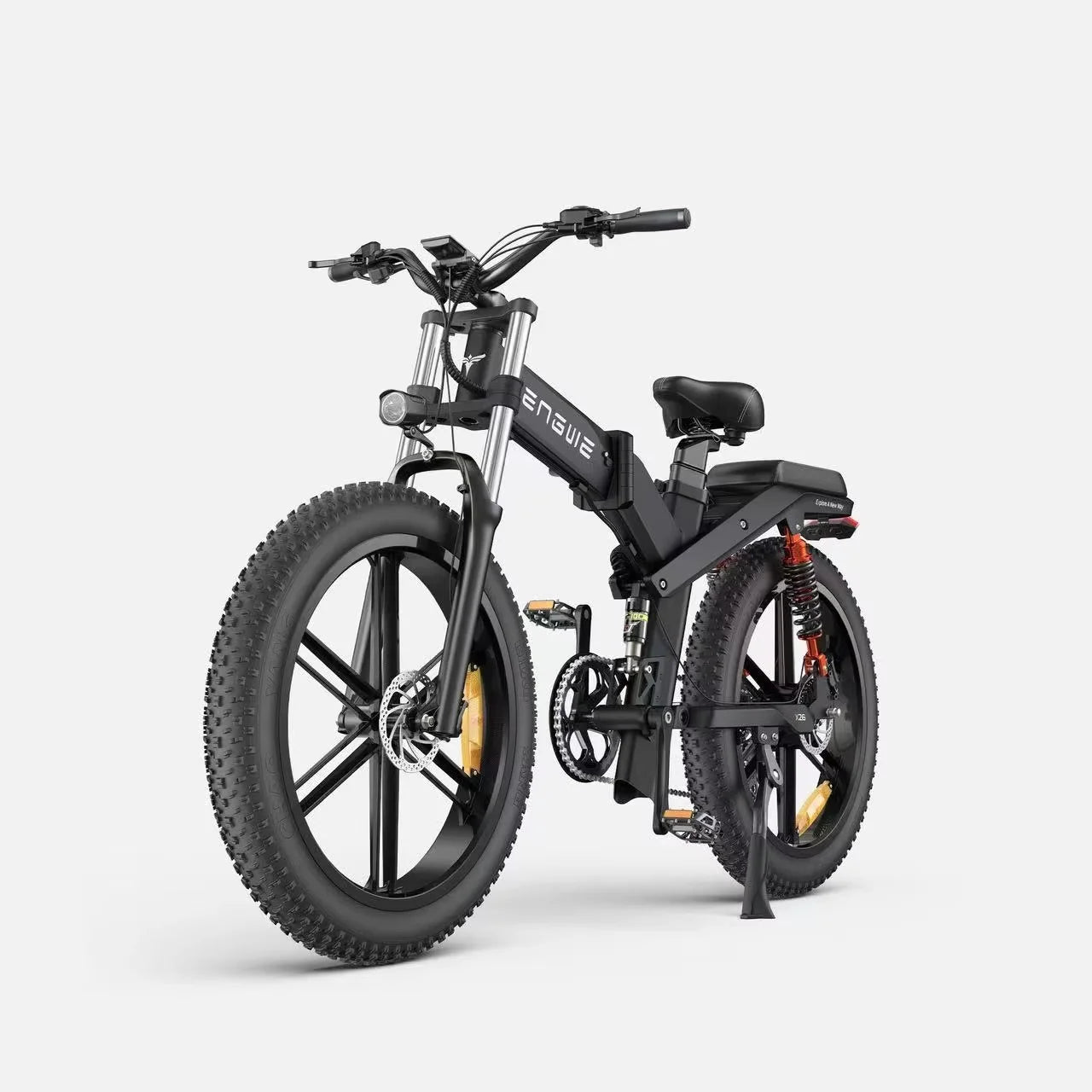 ENGWE X26 E Bike Folding 1000W Motor 48V29.2AH Lithium Battery All-terrain Electric Bicycle Adult 26*4.0 Fat Tire Electric Bike