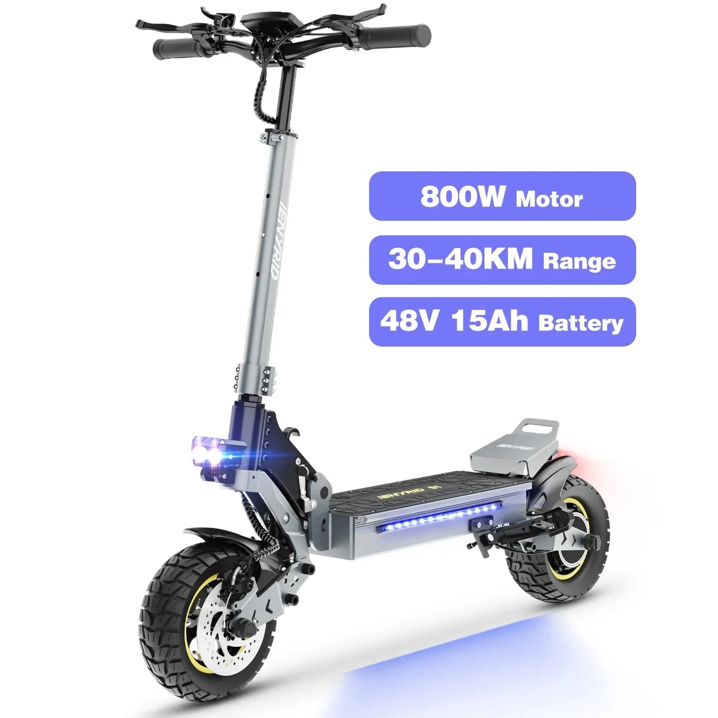 IENYRID iE-S1 Electric Skateboard 800W Motor 48V15Ah Smart LCD Display Electric Scooters Adult 10 In Air Off-road Tire E-scooter
