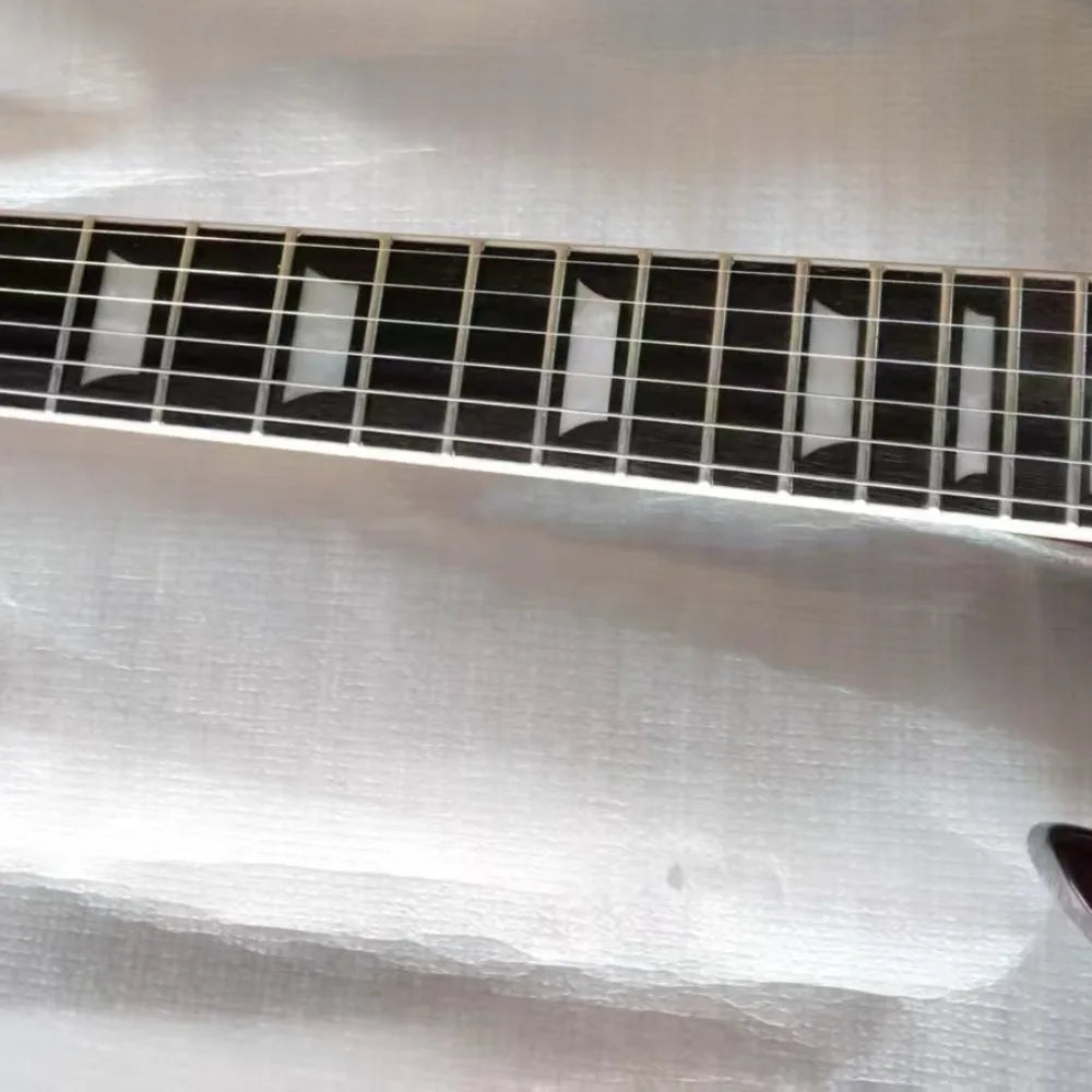 Free Shipping Red Electric Guitar Solid Wood Body 22 Frets for Rock Blues Jazz Musician's Choice Instrument