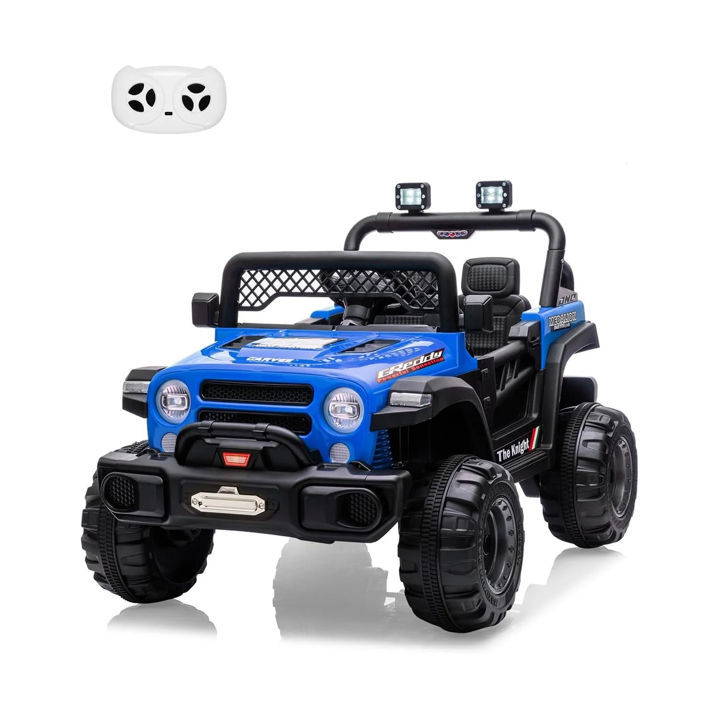 12V Kids Ride On Car,2 Seater Electric Toy Car for Toddlers and Children,with Remote Control, Battery-Powered,Music,Led Lights