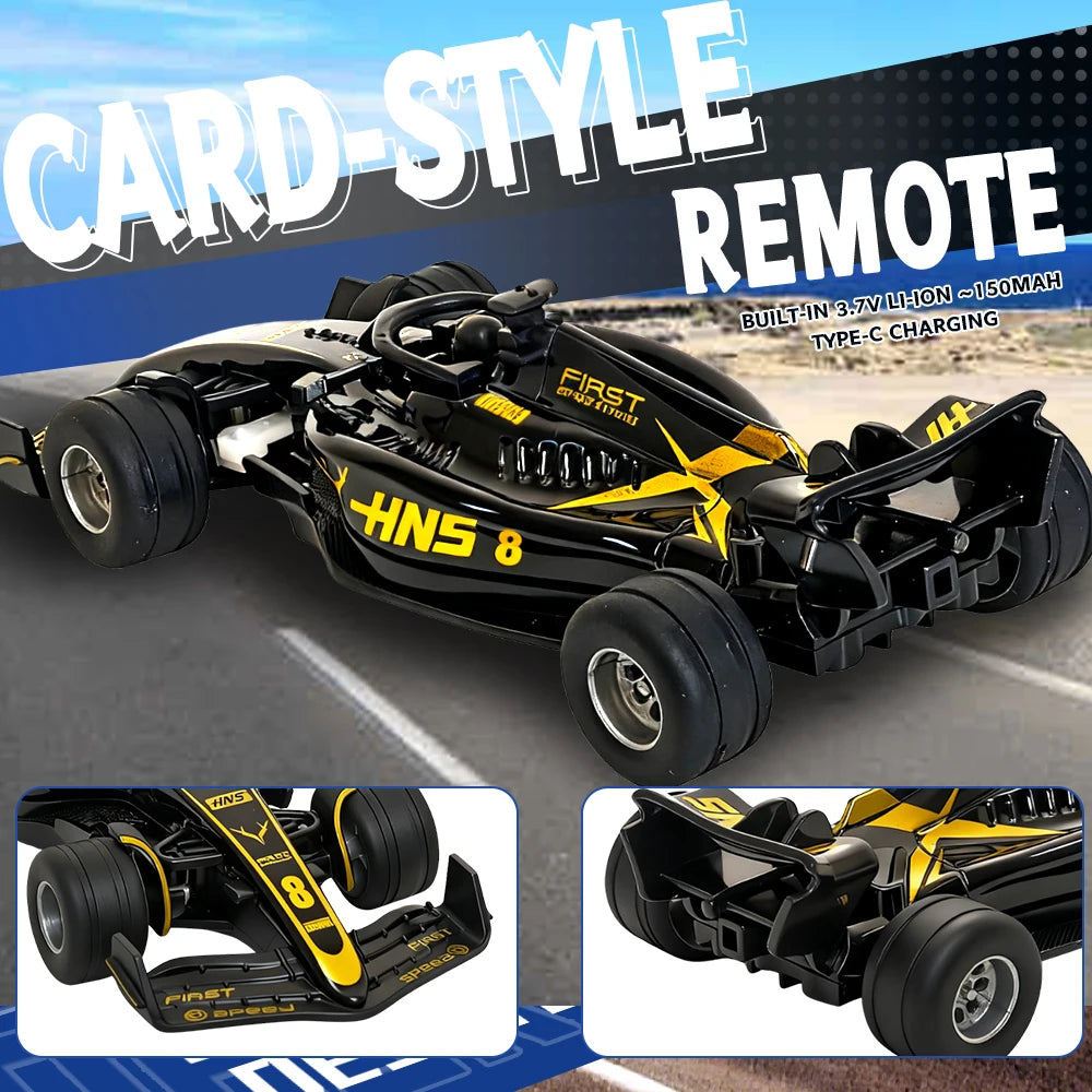 Mini RC Drift Car with Gyro, 1:64 4WD Full Proportional RC Cars, High Speed Remote Control Car with Lights, Vehicle for Adults K