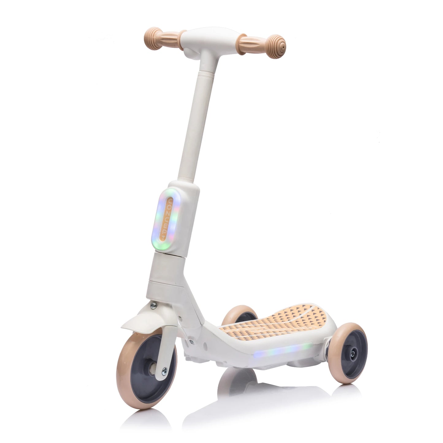 Electric Scooter for Kids Aged 3-6 Years, Ride on Toys, 3 Wheel, 3 mph Max Speed, 8 Miles Range, 66 Lbs Max Load, White