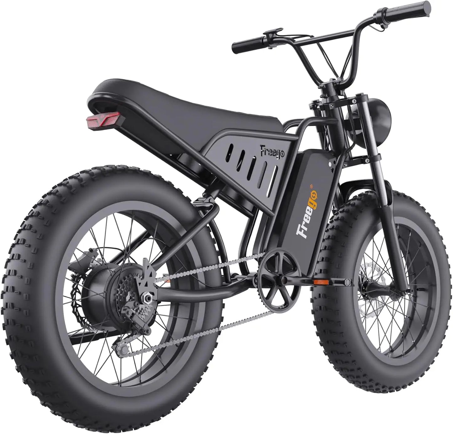 Freego S1 Electric Motorcycle 1400W Motor 48V Battery 30MPH Electric Dirt Bike 26"x4.0 Fat Tire E bike UL 2849 2 Year Warranty