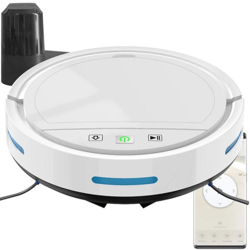 Smart Robot Vacuum Cleaner with 2500Pa Suction, WiFi/APP Control, Auto Recharge, Sweep/Mop/Vacuum for Pet Hair & Carpets