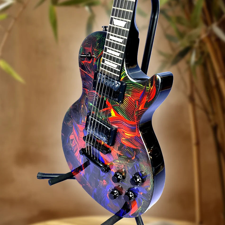 High quality electric guitar 6 strings 22 Frets rosewood fingerboard Solid Mahogany Body shipped from the United States