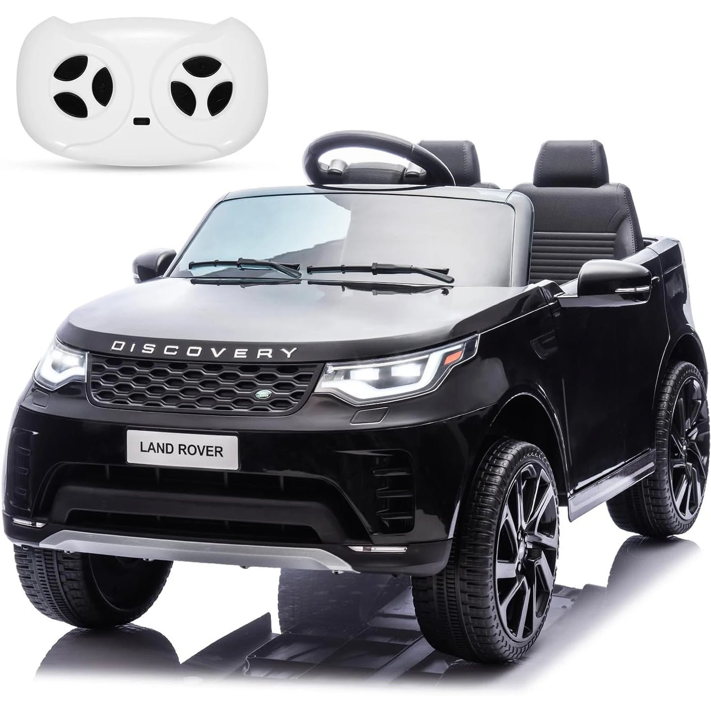 12V Licensed Land Rover 2 Seater Ride on Car for Kids with 2.4g Remote Control Double Doors LED Light 2.8 MPH Max Speed