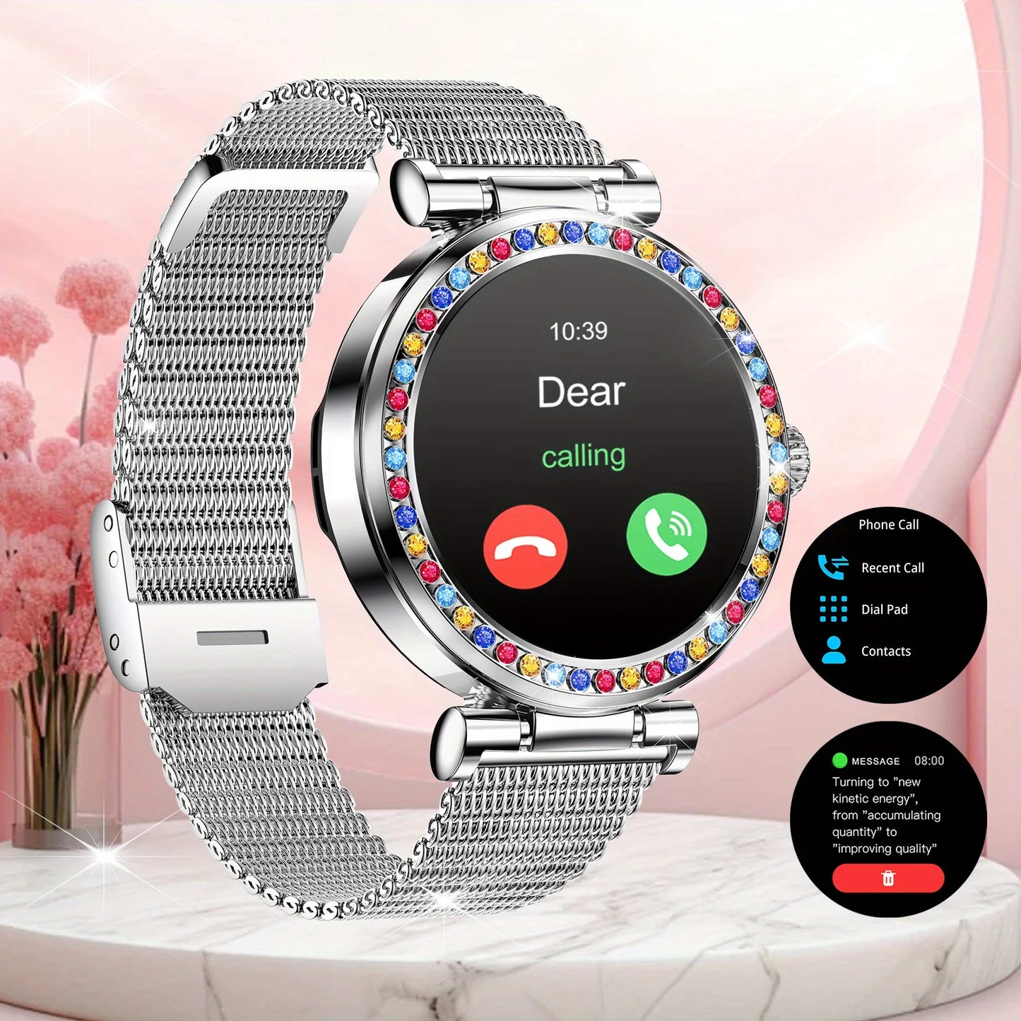 2025 new fashionable wireless calls, Smart watch, phone dialing, call notification and rejection, a variety of wallpapers