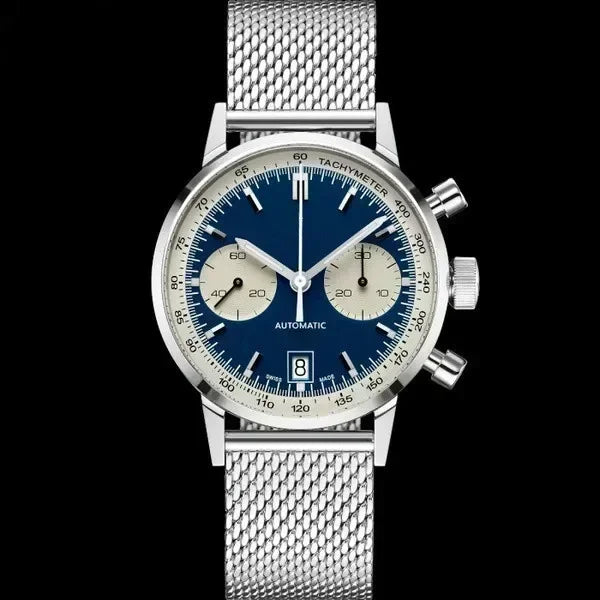 Men Watch Classic Gentle Elegant Chronograph Hamilton Family's Fashion Leisure Business Sports Watch Leather Band Reloj Hombre