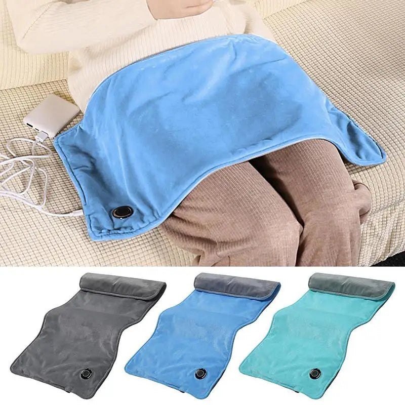 USB Electric Heating Blanket Heated Throw With 3 Heat Settings Fast Heating Blanket Warm Wrap For Home Travel 11.8 X 23.6 Inch