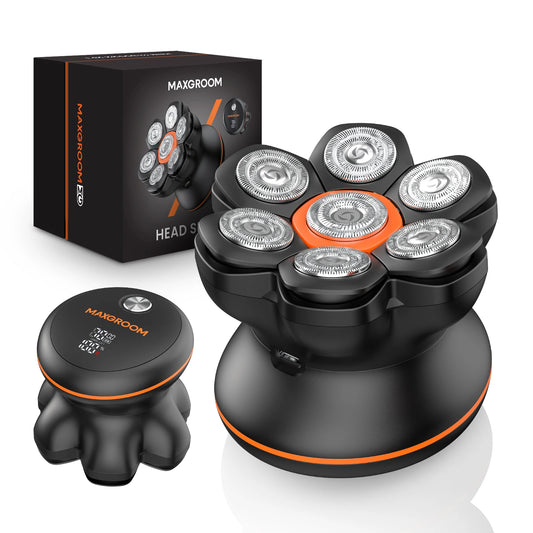 MAXGROOM 7D Head Shaver for Bald Men IXP6 Waterproof USB Rechargeable Electric Hair Trimmer Beard  Floating Blade Magnetic Razor