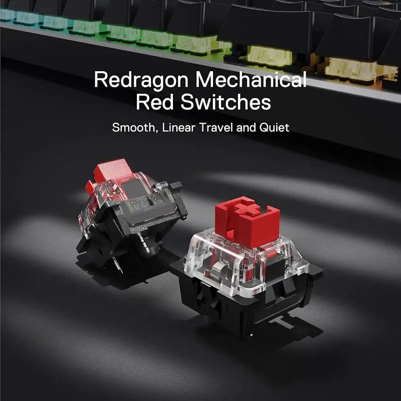 Redragon K556 Pro Wireless RGB Tri Mode Mechanical Keyboard