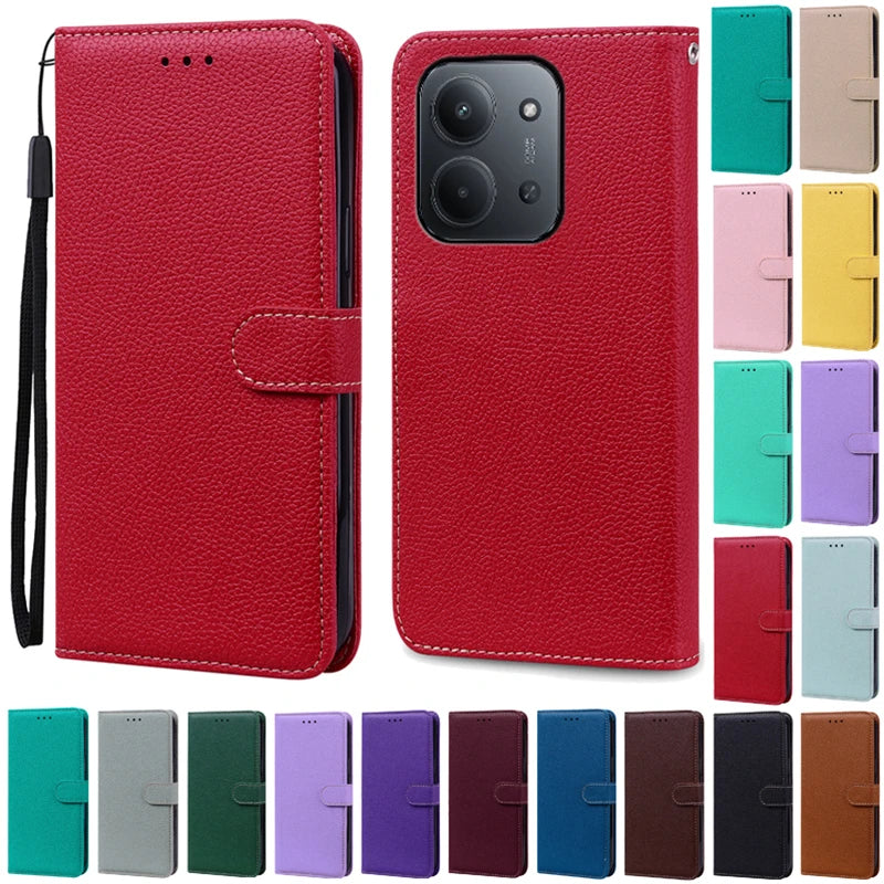 2 Size Phone Case For Redmi 15C Case Flip Leather Wallet Cover For Xiaomi Redmi 15C 5G Case Redmi 15C 4G Book Cover Coque Fundas