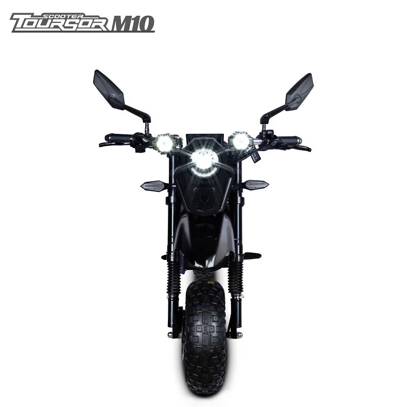 One piece dropshipping 14 inch electric motorcycle 10000W72V50AH vintage off-road electric motorcycle in stock in the United Sta