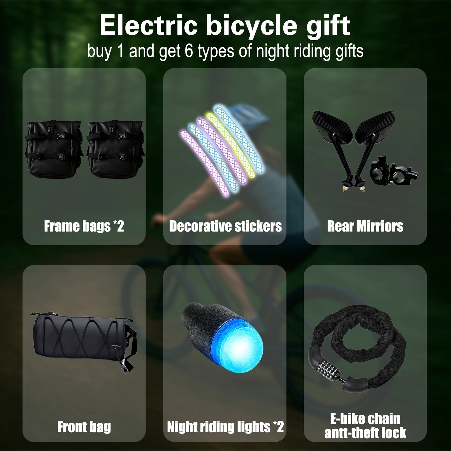 BAOLUJIE DM01 Motor Electric Bicycle，E-Bike Motorcycle for Adults，60V 30AH Lithium Battery，42 MPH Electric Bike【1 Year Warranty】