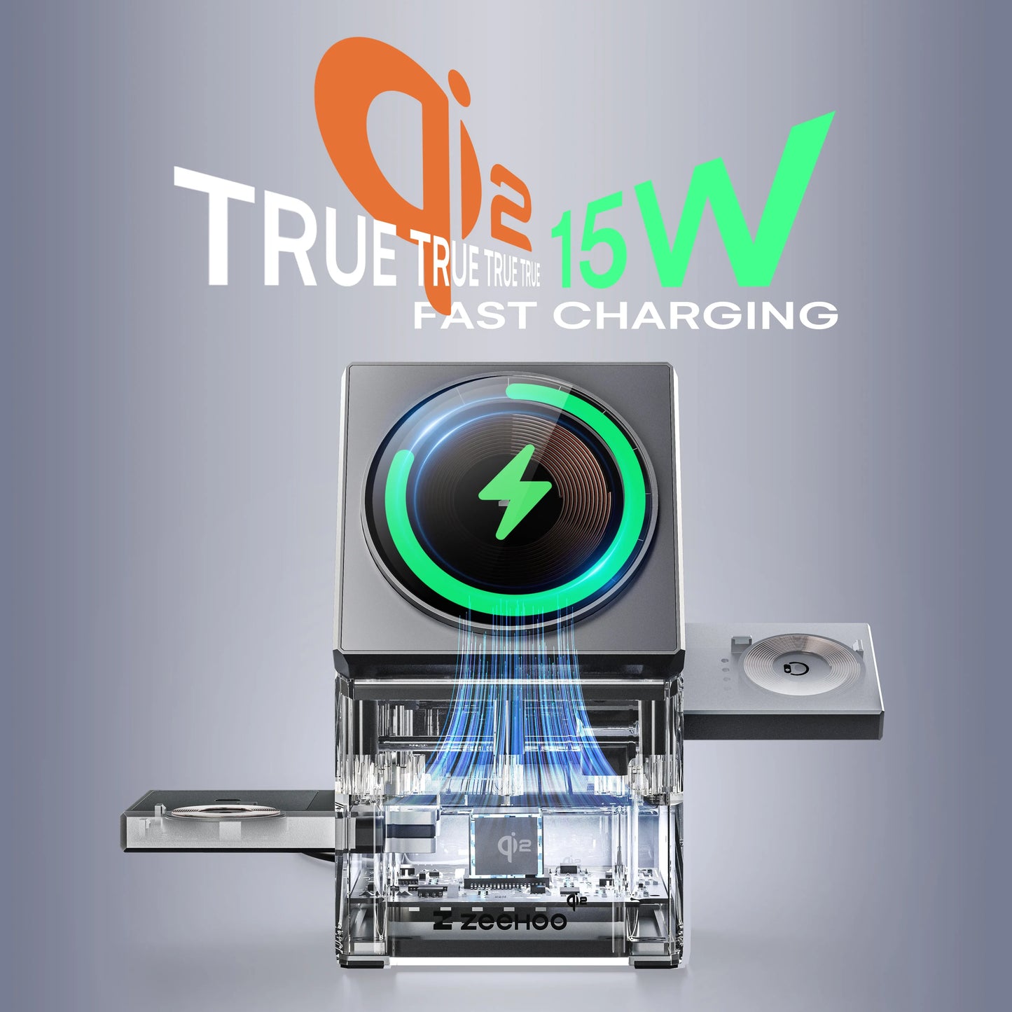 3-in-1 Rotatable Magnetic Wireless Charger Stand for iPhone 16 15 14 13 12 Samsung iWatch AirPods 3/2 Dock Fast Charging Stand