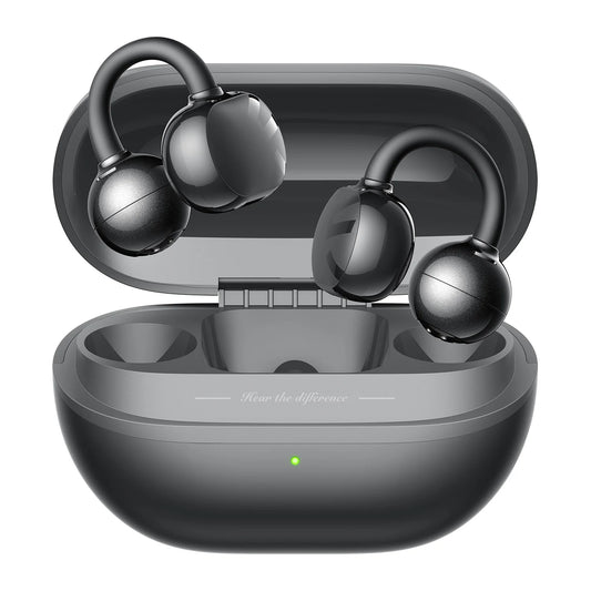 SoundPEATS POP Clip Wireless Earphones Bluetooth 5.4 Opean-Ear Clip-on Earbuds IPX5,Gaming Mode Low Latency, Multipoint Pairing