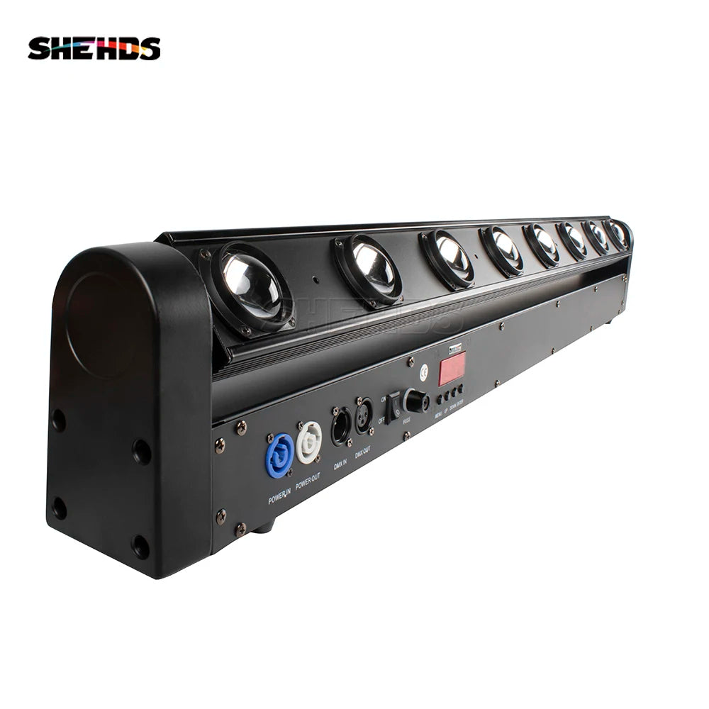 SHEHDS Beam 8x12W RGBW Moving Head Light DMX512 DJ Controller Disco Wedding Party Church Stage Equipment