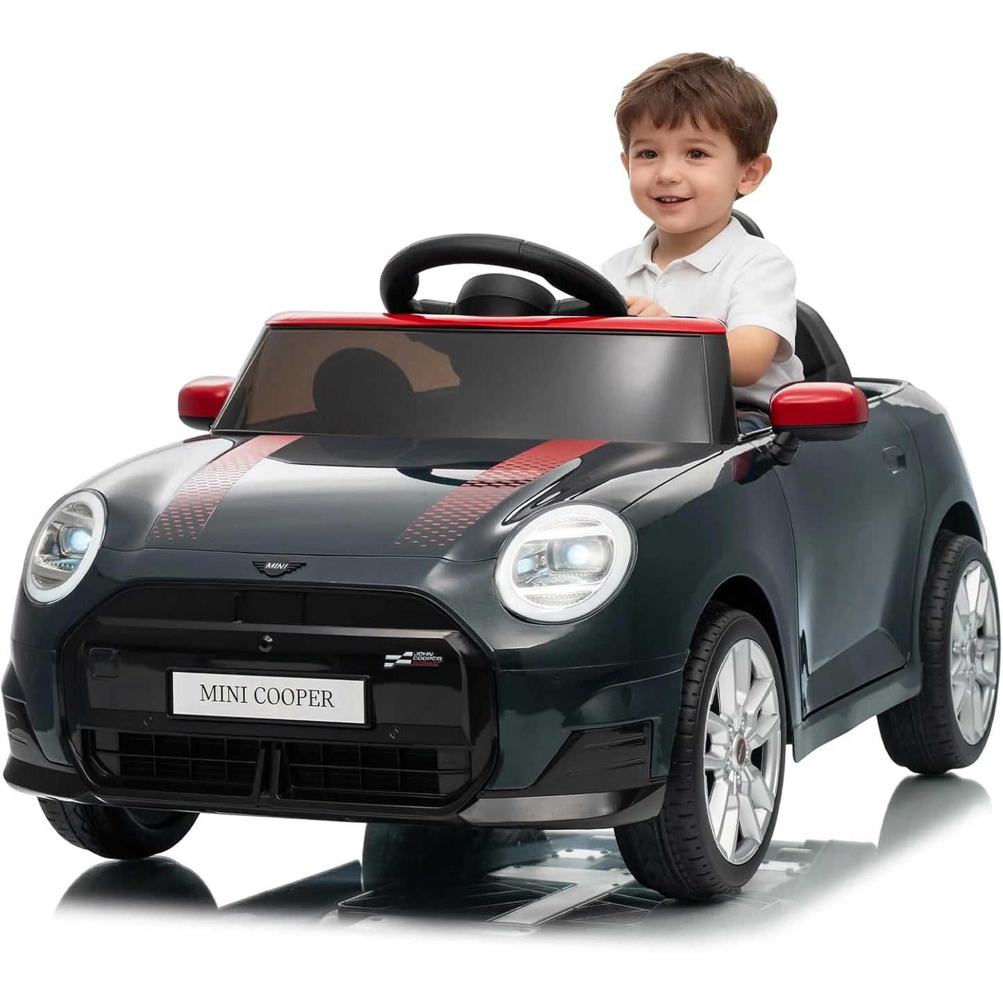 12V Ride on Car for Kids with Remote Control Electric Car with Music LED Light, Ride on Toy for Kids Gift, 4.5Ah Battery Powered