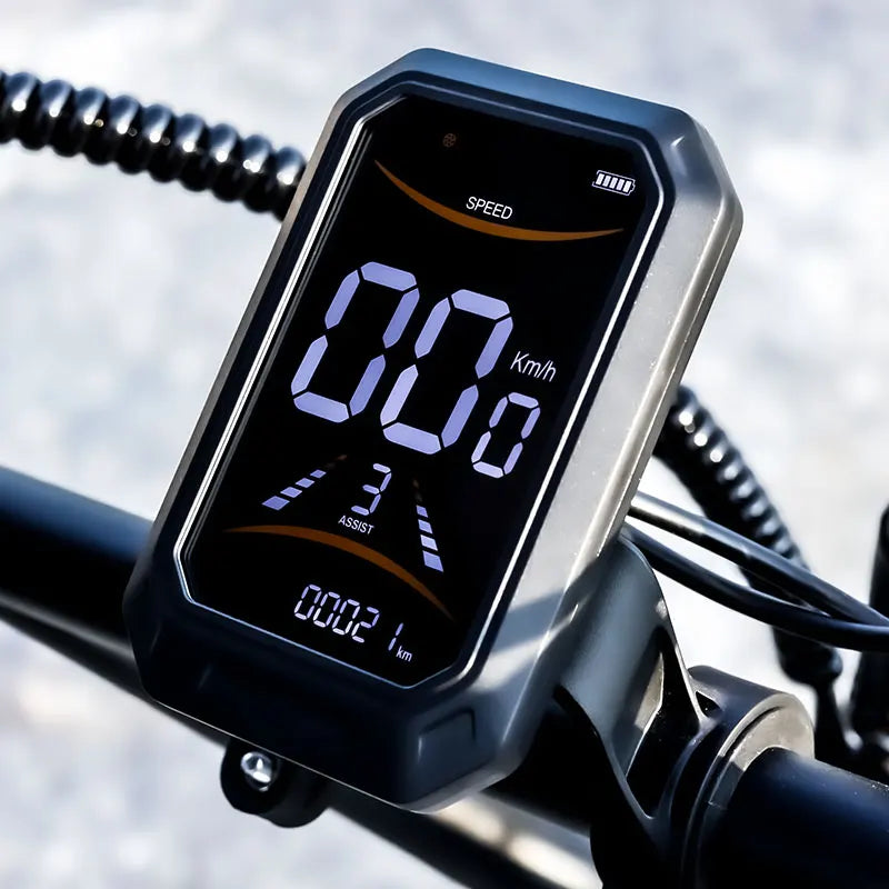 E3 Electric Bike for Adults, 1000W, 26MPH 48V 16AH Battery, Max 50-100 Miles E Motorcycle, 20*3" Fat Tire Dirt Bike, 3-Speed