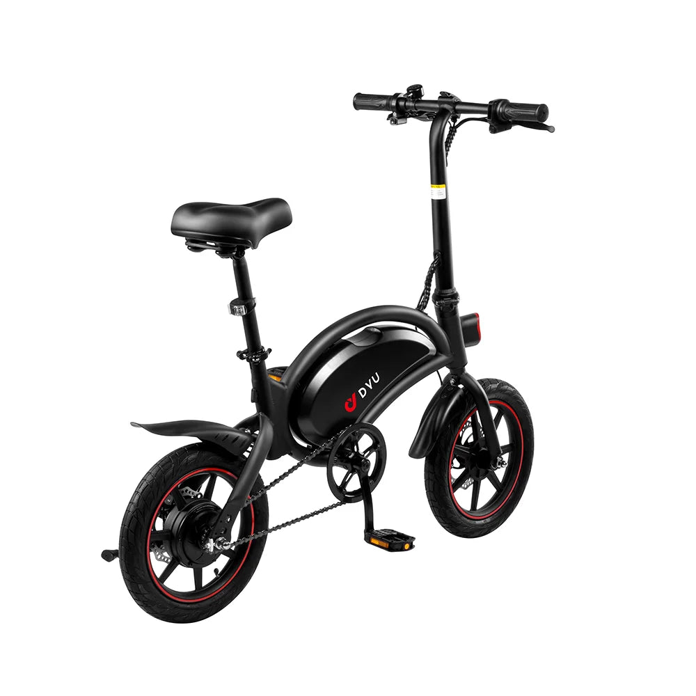 DYU D3F Adult Electric Bicycle, 250W city ebike, 36V 10AH E-bike, 14  Tire Foldable Electric Bike