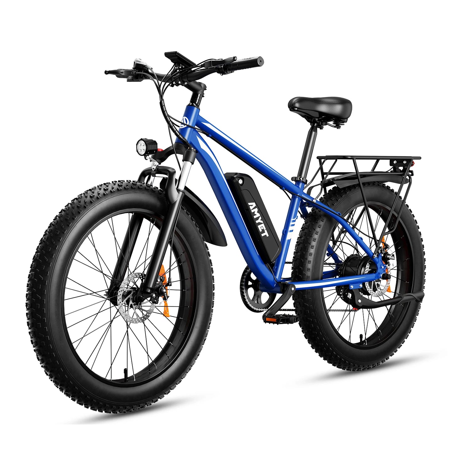 AMYET EB26 Electric Bike for Adults 1000W Electric Bicycle 48V 15AH E Bike 26" Fat Tire Mountain 31mph Dual Shock Absorber Ebike