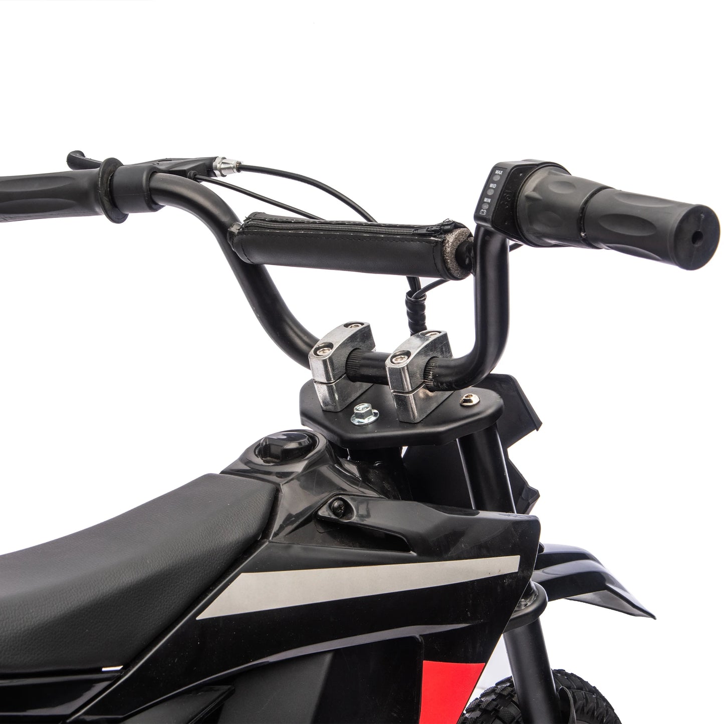 Ride On Electric Toy Off-Road Motorcycle, 24V 250W, 9.32 MPH Max Speed, 180 Lbs Weight Capacity, Fast Charging, Rear Suspension