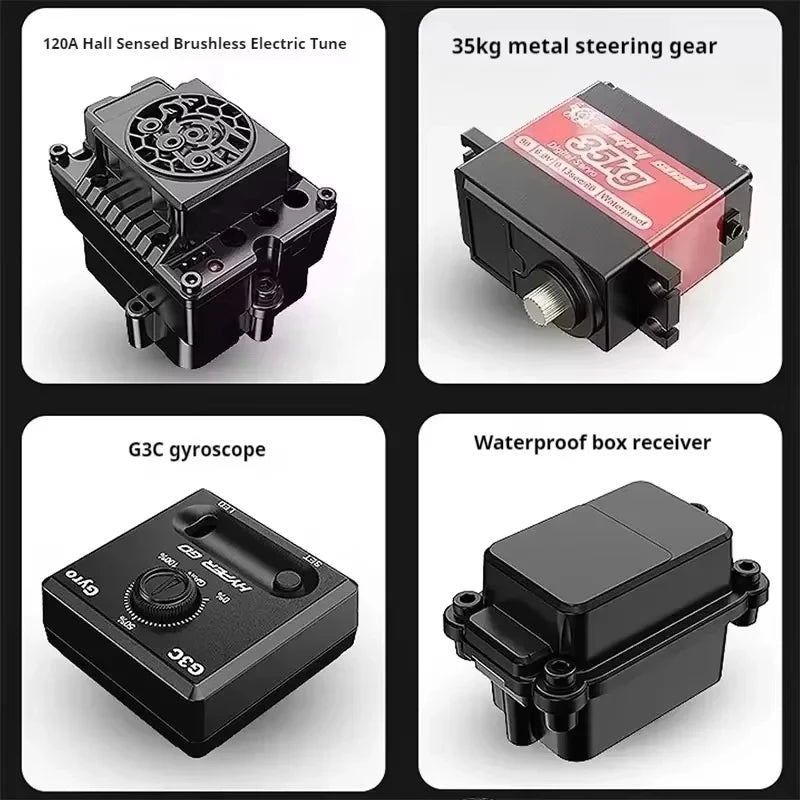 HYPER GO MJX 7303 7304 1/7 Blushless Remote Contorl Car High Speed Drift Off-load 4WD RC Car RC Car For Gifts