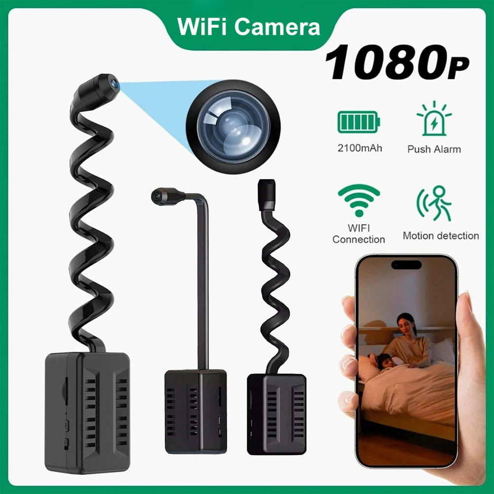 Mini WiFi Camera with Motion Detection Wireless Nanny Cam Surveillance Camera for Baby & Pet Monitor