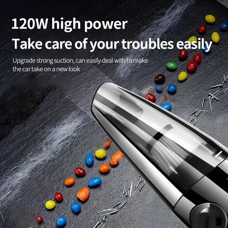 Cordless Handheld Vacuum Cleaner Powerful Cyclonic Suction Car Interior Cleaning Portable Rechargeable For Pet Hair At Home