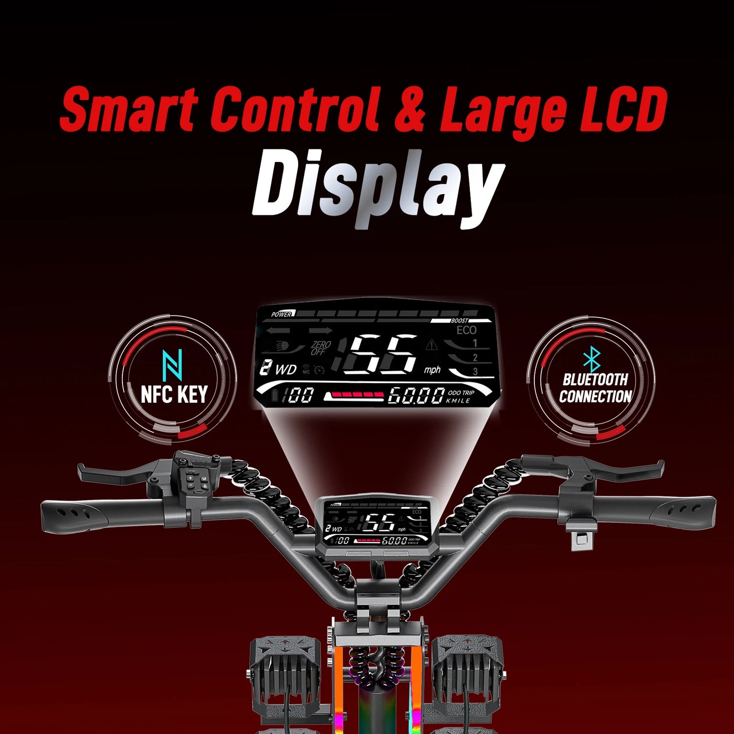 JUNLING JL86 10000W Dual Motor Off Road Electric Scooter for Adults with 55 MPH speed 75 Miles Range