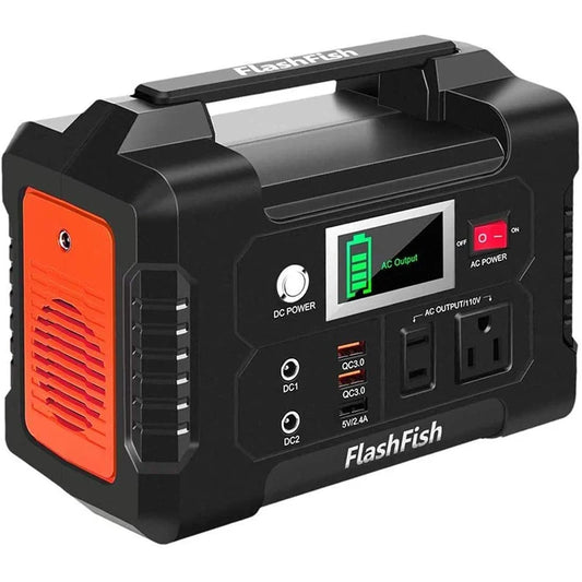 FF Flashfish E200 Portable Power Station 200W Solar Generator 151WH Battery AC DC Outdoor Camera Drone Power Supply Solar Charge