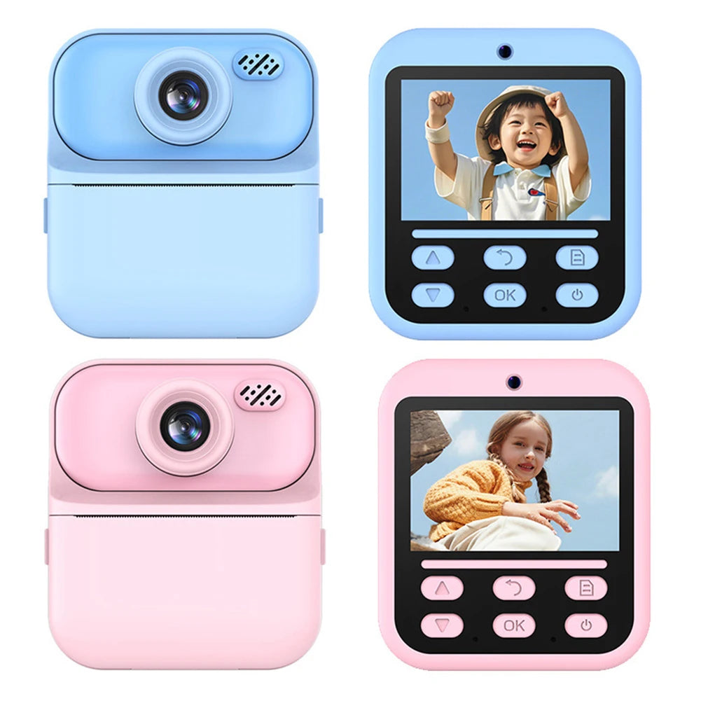Instant Print Camera HD Digital Camera USB Rechargeable Video Digital Camera Instant Photo Printing Camera for Photography