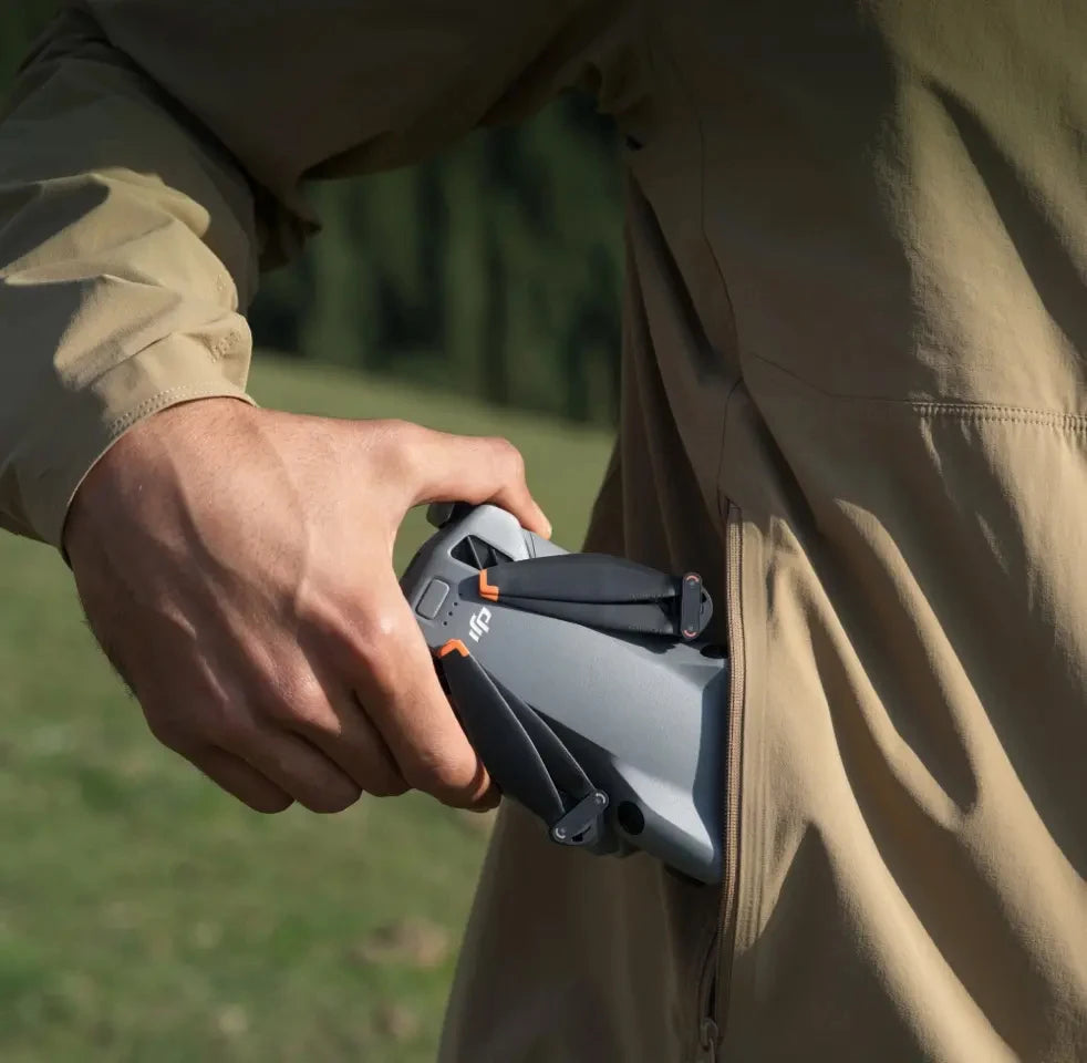 DJI Mini 5 Pro All-In-One 1-Inch Large CMOS Mini Camera Drone features an ultra-light, palm-sized foldable design