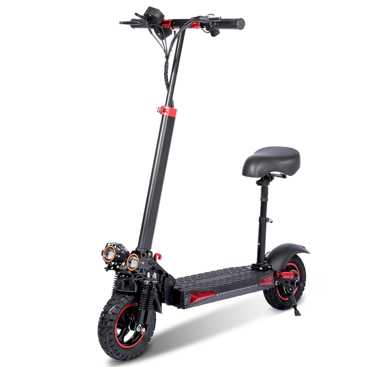 FREEBOY 1200W Electric Scooter with Seat for Heavy Adult, Max 35miles Range, 11'' Off-road Tires, Fast E-scooter for Commuting