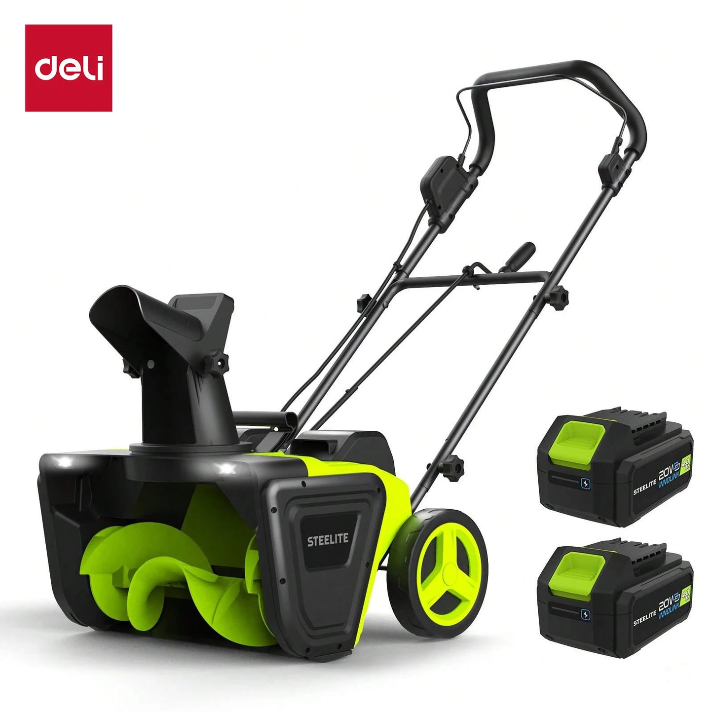 Deli Cordless Snow Blower Shovel 42V Batteries Included