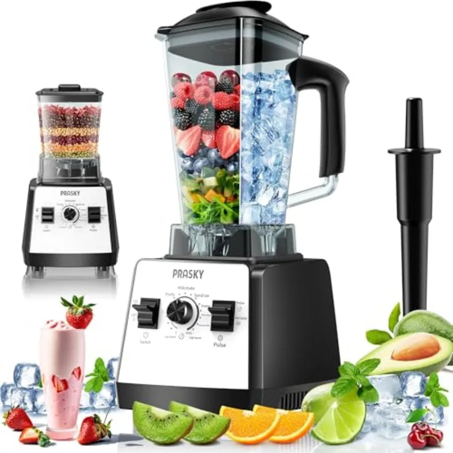 Countertop Blender 70oz Capacity 1000W Motor 6 Speeds 2 Container with 25oz To-go Cup Blender for Fruits Vegetables Ice Coffee