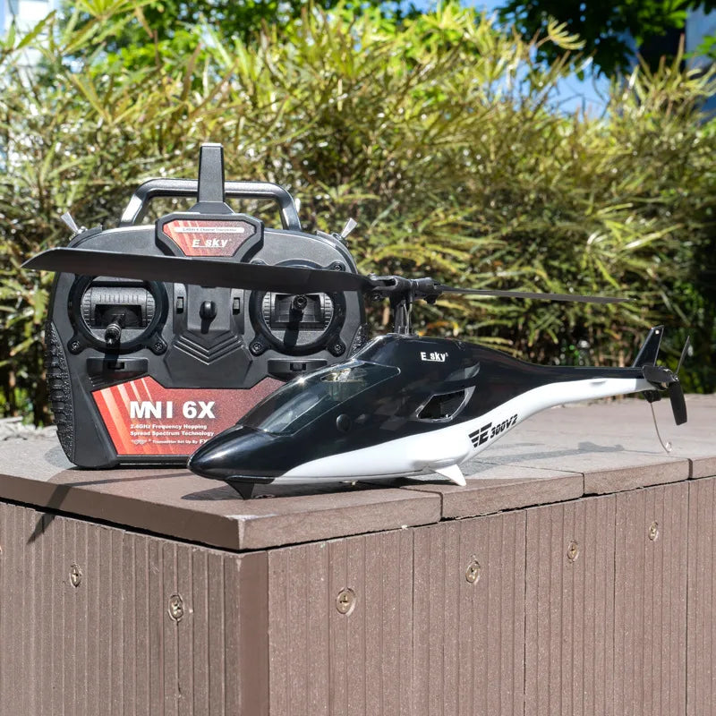 Esky 300 V2 Mini 6CH 2.4Ghz FXZ 6 DOF Axis Flybarless RC Helicopter RTF For Children Outdoor Remote Control Toys