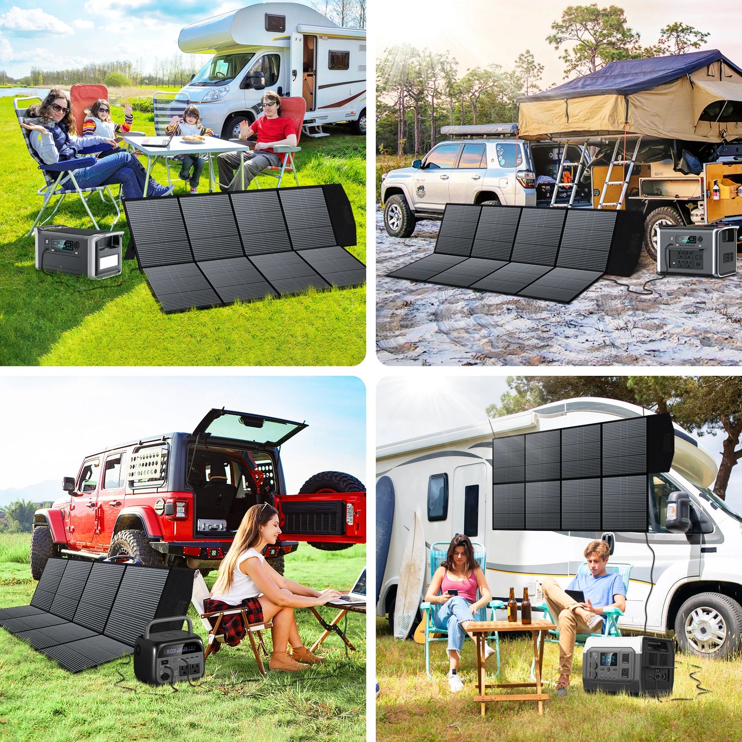 CTOLITY SP400 Portable Solar Panel 400W 41V Flexible Solar Charger Generator IP65 Caming RV Power Stations Camping Off Gird