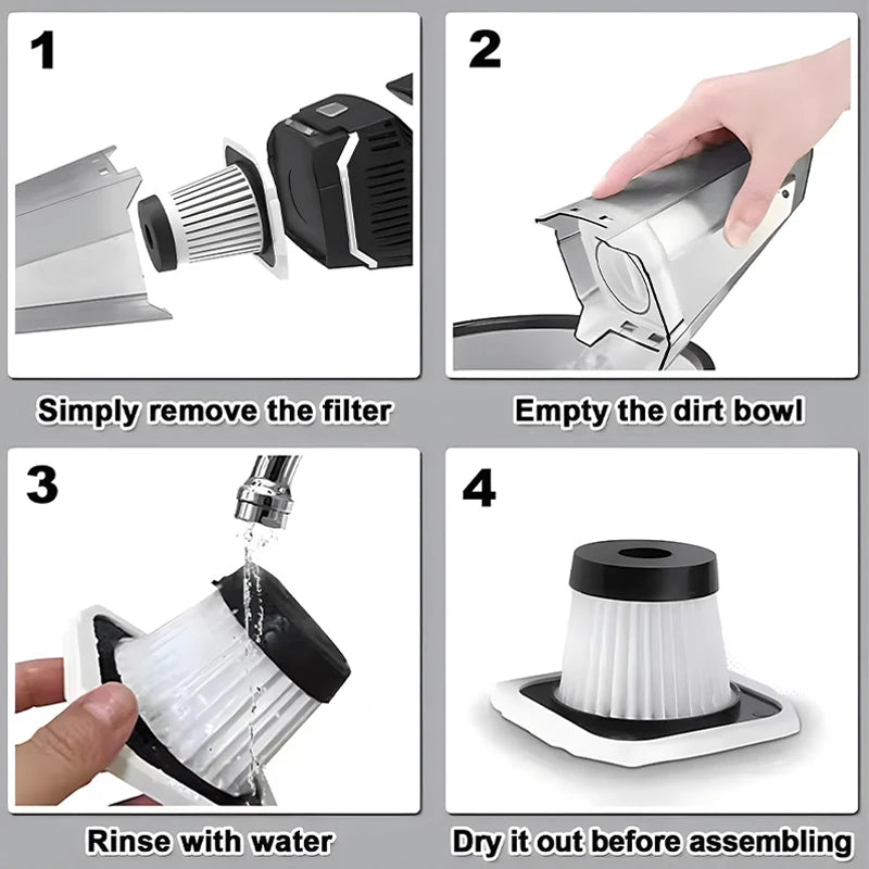 Car vacuum cleaner, portable 35000pa high suction wet and dry vacuum cleaner, car 12V cigarette lighter socket