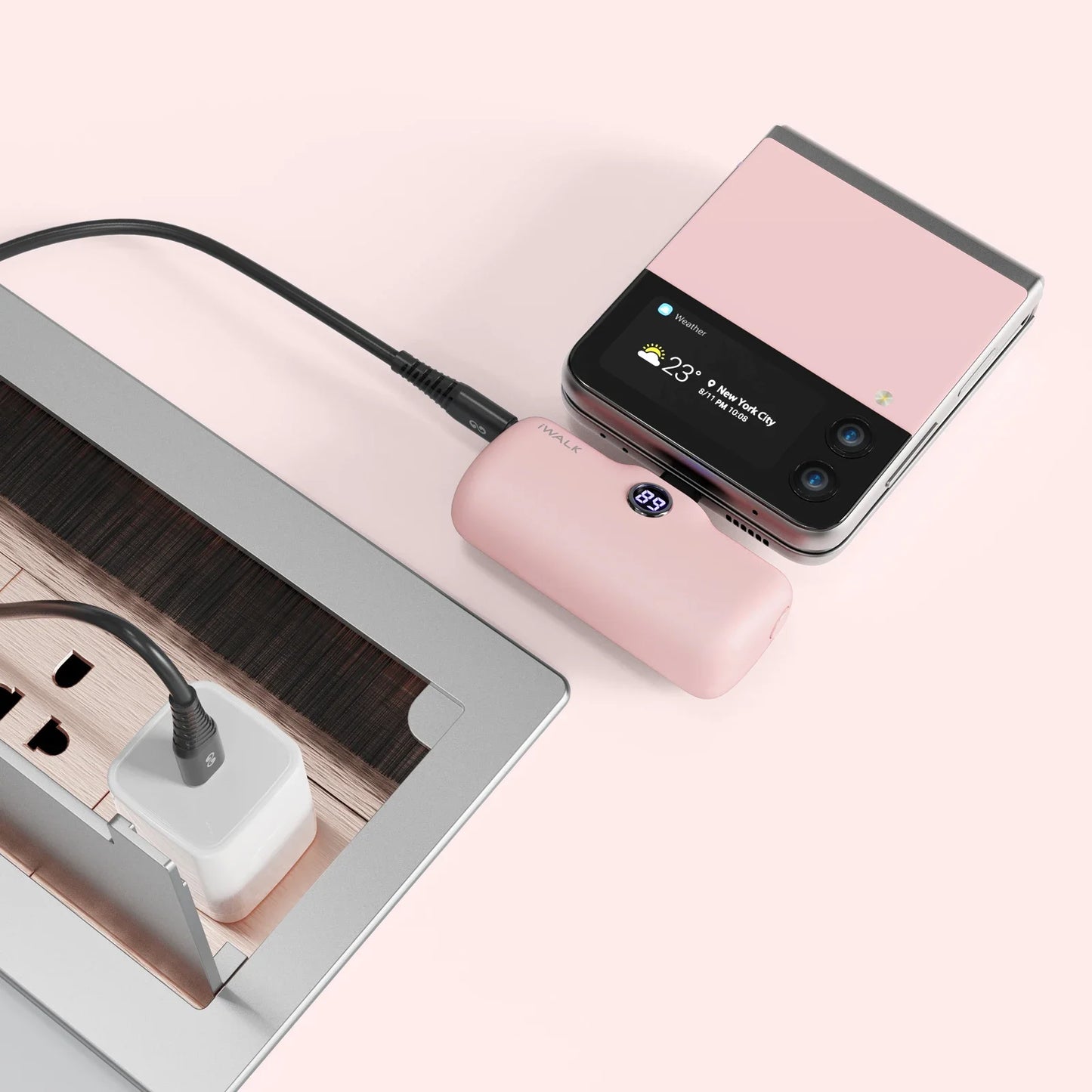 iWALK 5000mAh Mini Fast - charging Power Bank: LED Digital Display, Portable for On - the - go, Ultra - fast Power - up