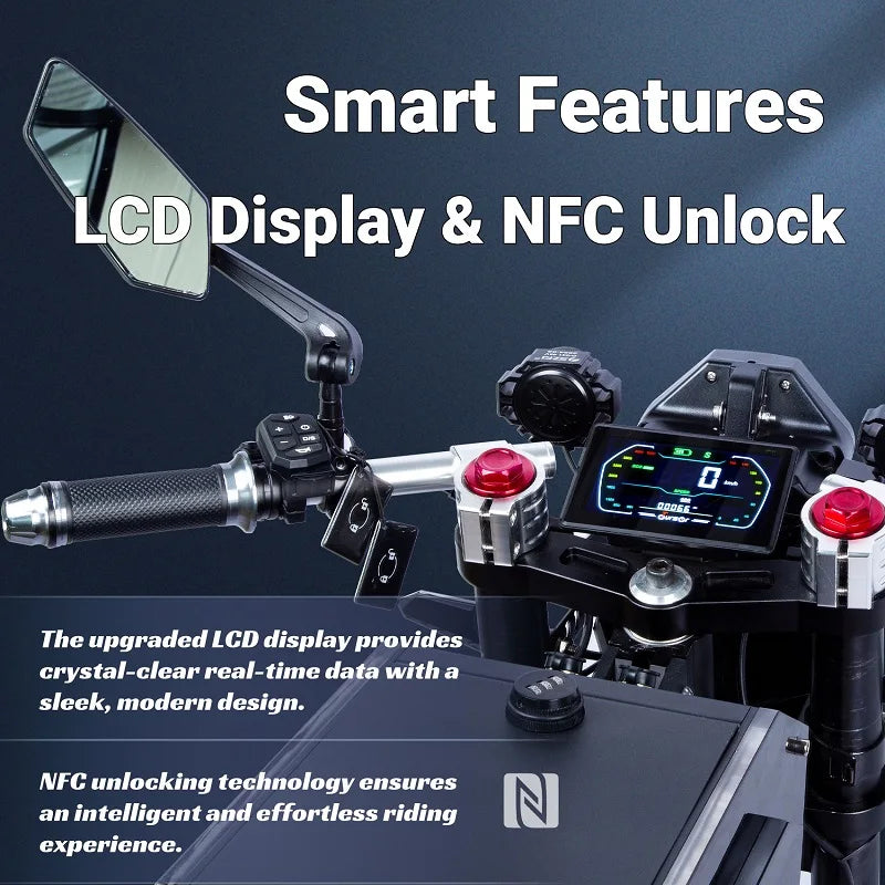 One piece dropshipping 14 inch electric motorcycle 10000W72V50AH vintage off-road electric motorcycle in stock in the United Sta