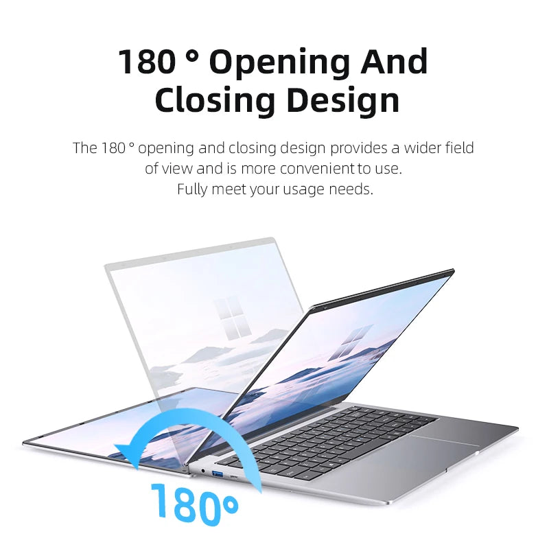 14.1inch Intel Atom A3950 Laptop Computer Windows 11 Pro 2025 Notebook PC 12GB RAM 512GB 1TB SSD 1920*1080 Office Computer PC