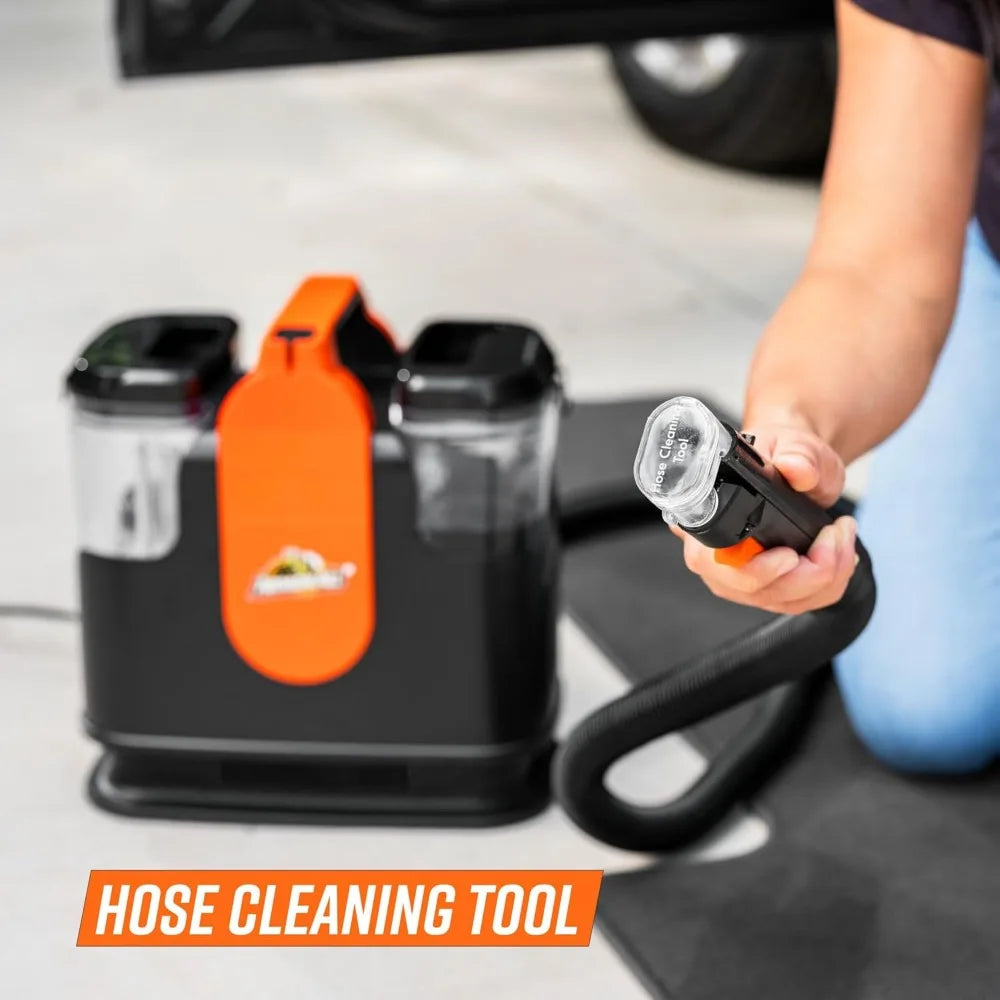 Portable Carpet & Upholstery Cleaner with Tools for Pets, Rugs, Couches and Auto Interiors
