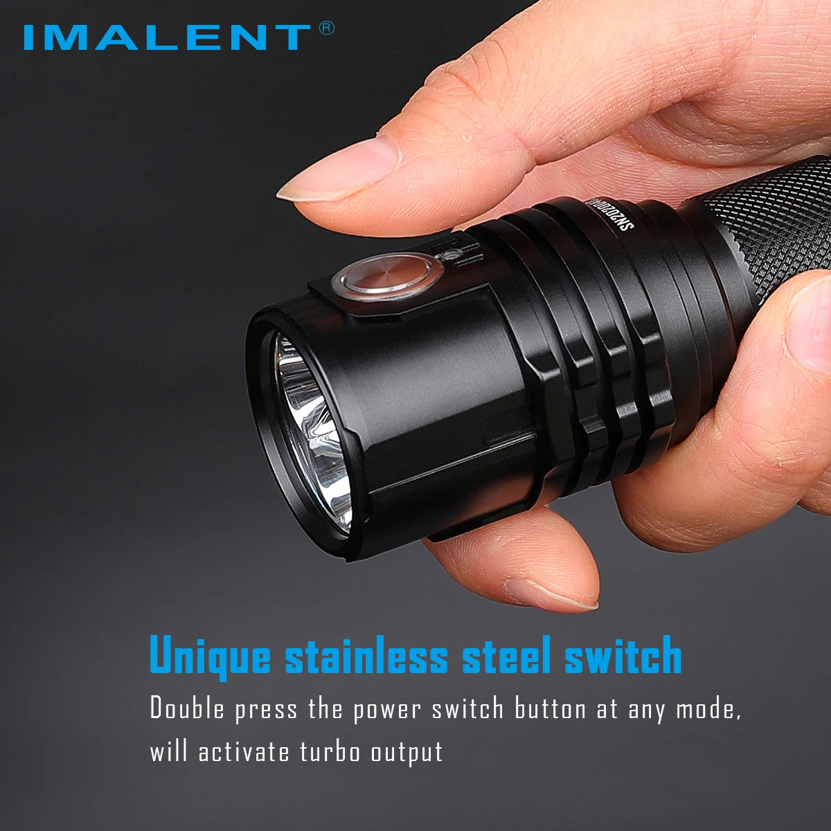 IMALENT MS03 EDC Powerful Flashlight 13000 Lumen Cree XHP70.2 LED Handlight Rechargeable Waterproof Torch for Camping Searching