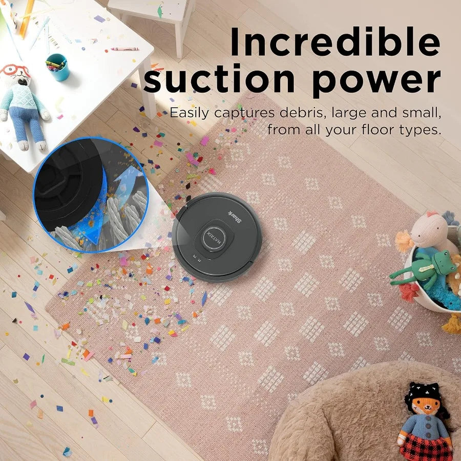 R-RV2310 Matrix Robot Vacuum for Carpets and Hardfloors with Self-Cleaning Brushroll and Precision Mapping Certified Renewed